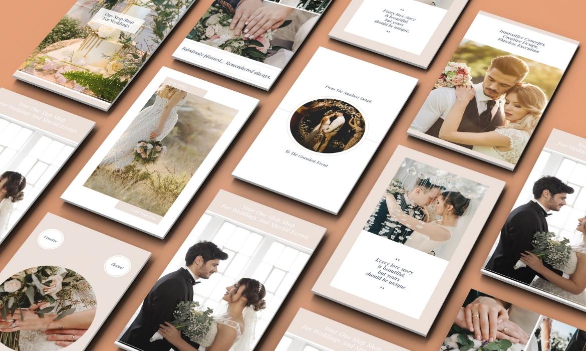 düğün organizasyon sosyal medya gönderileri